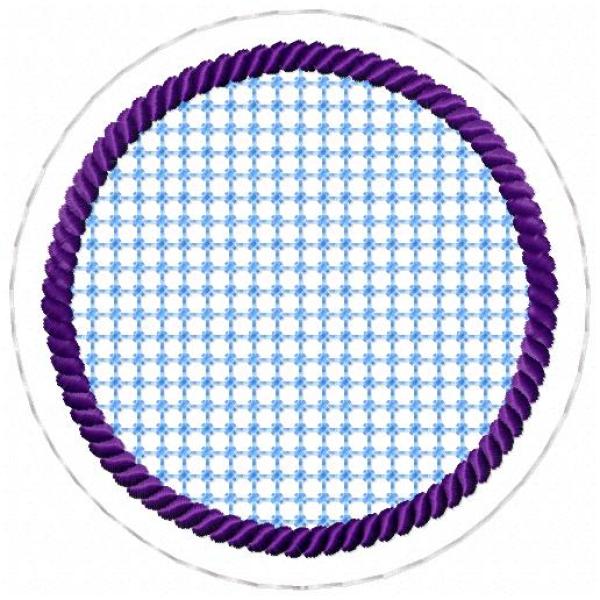 ITH-Stickdatei MugRug Untersetzer Einzeldatei für 10x10 cm